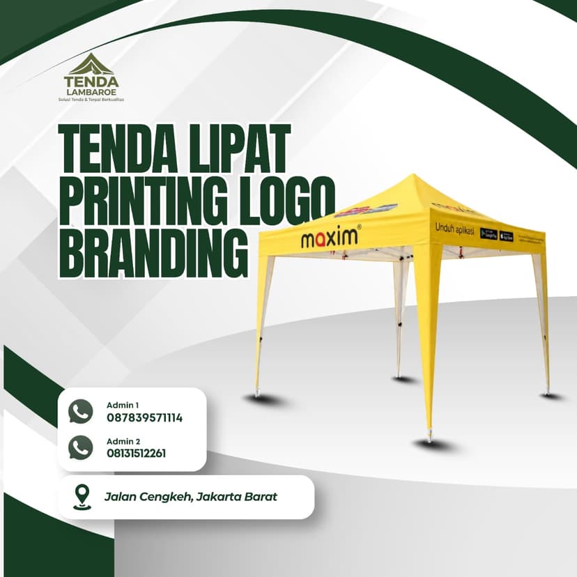 Tenda Promosi (Lipat Printing)
