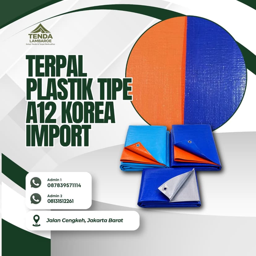 Terpal Plastik Tipe A12 Korea Import