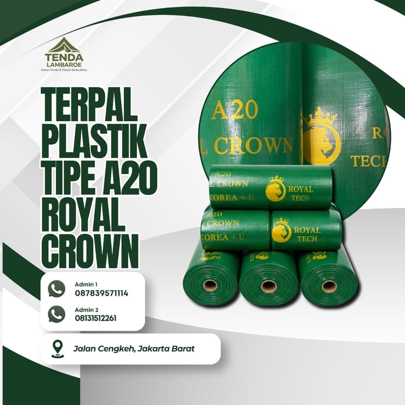 Terpal Plastik Tipe A20 Royal Crown