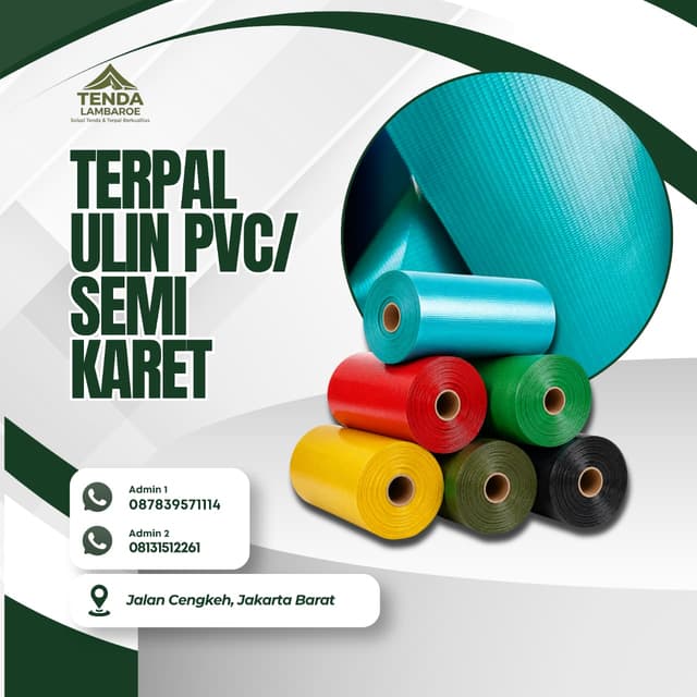 Terpal Ulin PVC Semi Karet